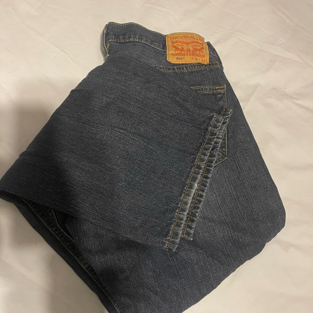 Levi's Men's Classic Indigo Straight Jeans 559 36x32